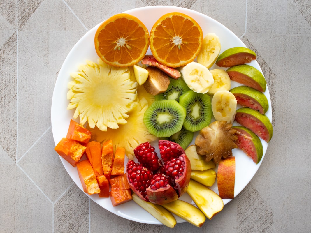 Alimentos antiinflamatorios frescos y saludables