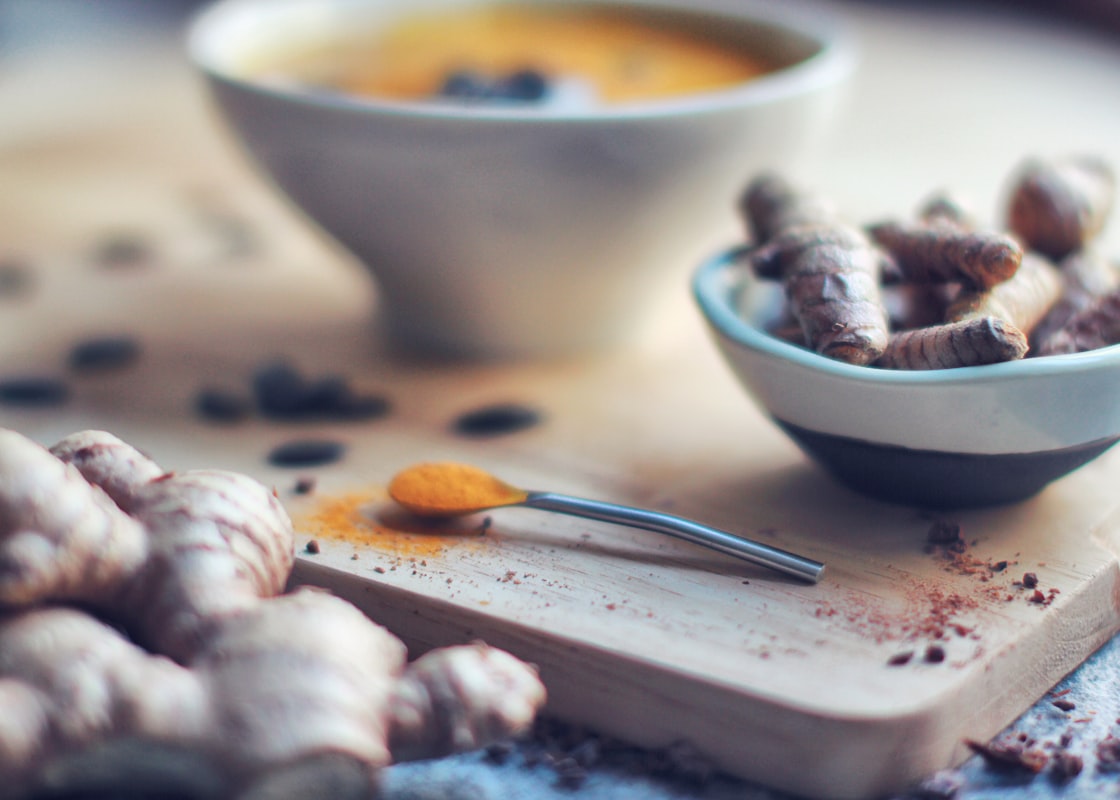 Ingredientes antiinflamatorios frescos